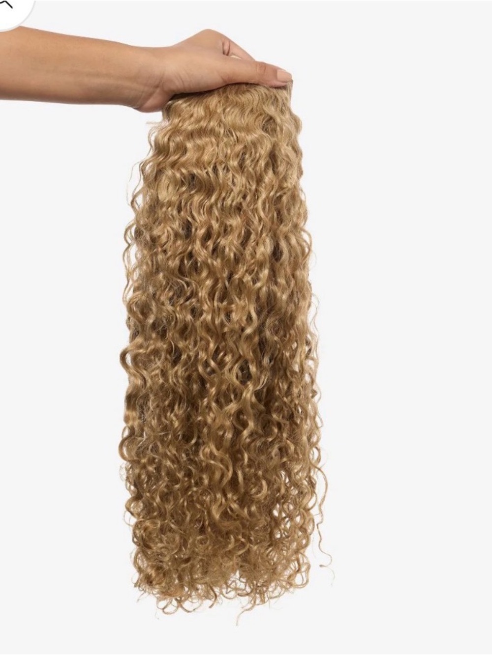 Blonde Curly Clip-In Extension - Natural Curly Texture 22inch 110G